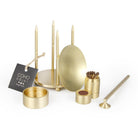 Coho Objet-Coho Lux Pirinç Aromaterapi Buhurdanlık & Mumluk & Mum Söndürücü & Kibritlik Set-Buhurdanlık-2-roqelvaxirum.shop