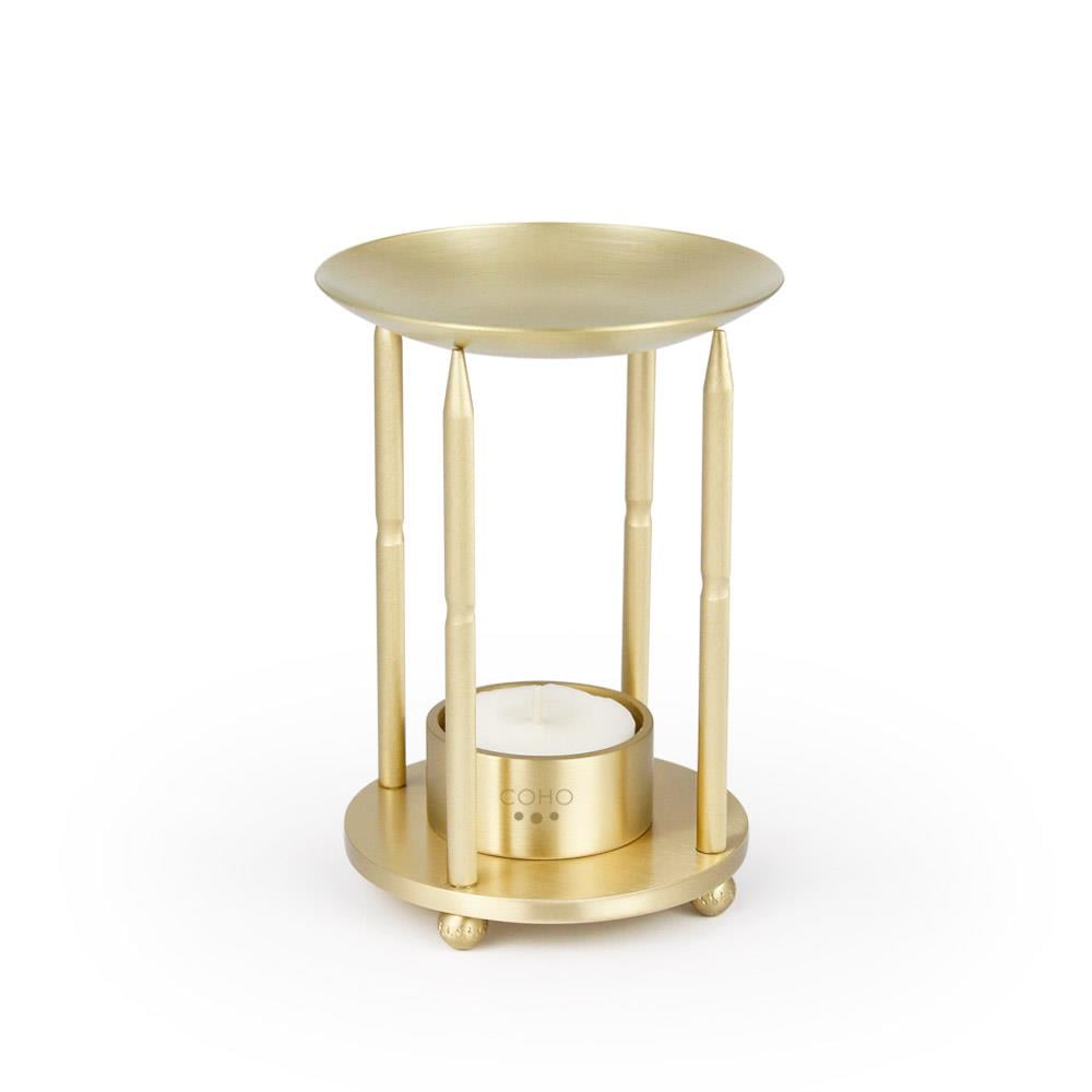 Coho Objet-Coho Lux Pirinç Aromaterapi Buhurdanlık & Mumluk Seti-Buhurdanlık-1-roqelvaxirum.shop