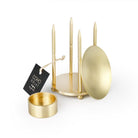 Coho Objet-Coho Lux Pirinç Aromaterapi Buhurdanlık & Mumluk Seti-Buhurdanlık-2-roqelvaxirum.shop