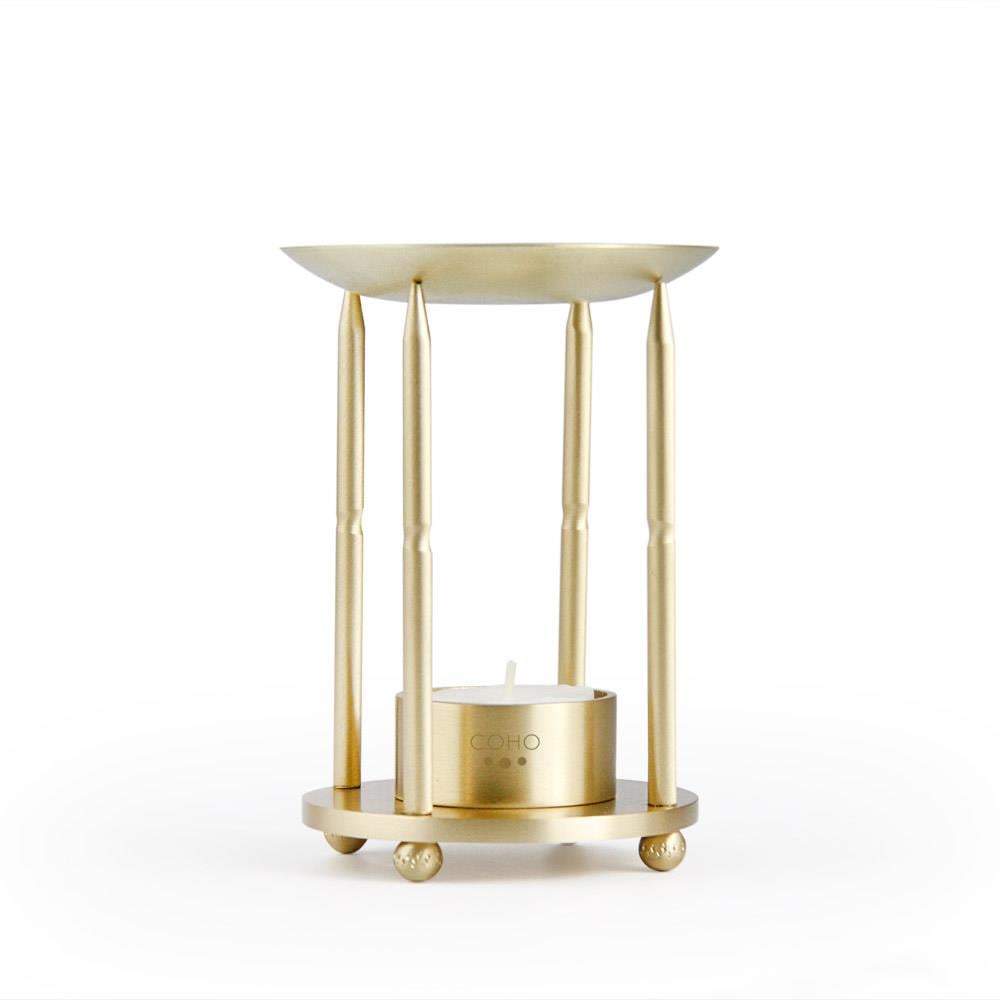 Coho Objet-Coho Lux Pirinç Aromaterapi Buhurdanlık & Mumluk Seti-Buhurdanlık-8-roqelvaxirum.shop