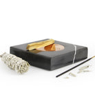 Coho Objet-Coho Magma Carre Bakır Kaseli Mermer Tütsü Tabağı-Tütsülük-4-roqelvaxirum.shop