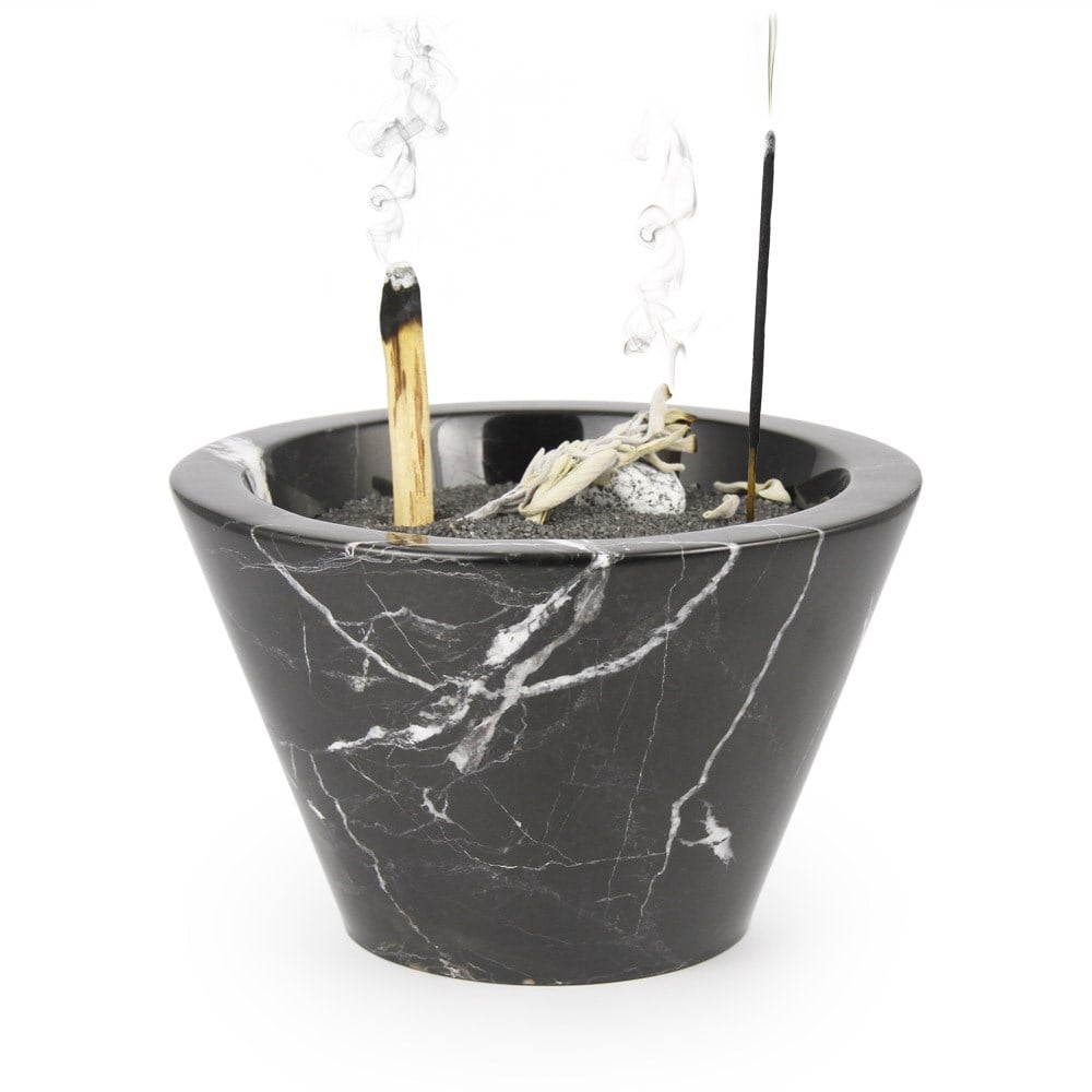 Coho Objet-Coho Magma Wish Mermer Tütsü çanağı & Tütsü Demeti-Tütsülük-1-roqelvaxirum.shop