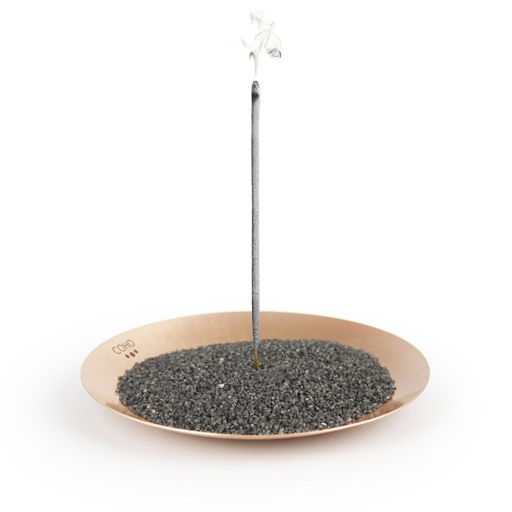 Coho Objet-Coho Matte Namaste Dövme Bakır Mini Tütsü Tabağı-Namaste Serisi Bakır Mini Tütsü Çanakları-1-roqelvaxirum.shop