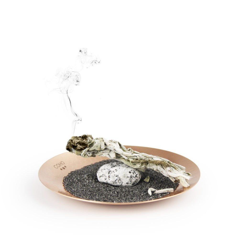 Coho Objet-Coho Matte Namaste Dövme Bakır Mini Tütsü Tabağı-Namaste Serisi Bakır Mini Tütsü Çanakları-5-roqelvaxirum.shop