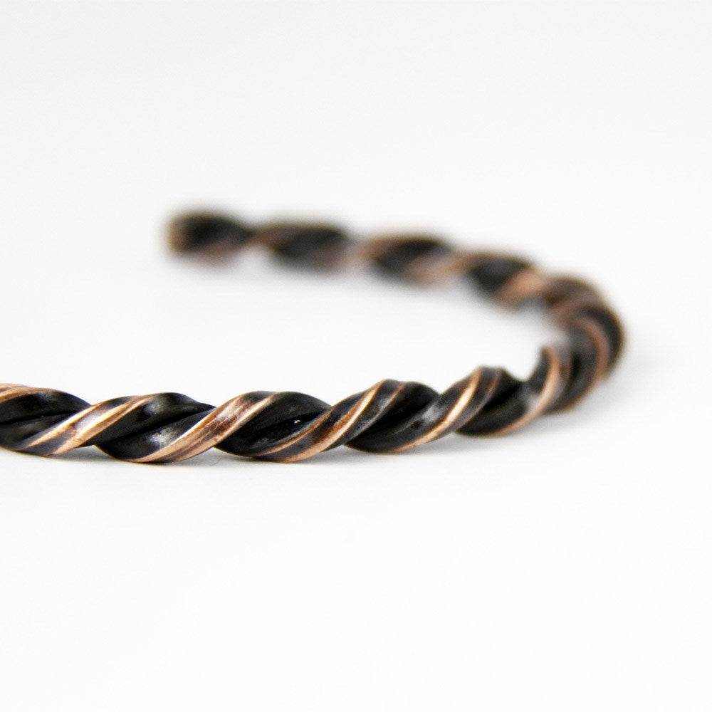 Coho Objet-Coho Tılsım Burgu & Waves El İşleme Bakır Bileklik Seti-COHO Tılsım Takılar-7-roqelvaxirum.shop