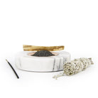 Coho Objet-Crystal Circle Bakır Kaseli Mermer Tütsü Tabağı-Tütsülük-4-roqelvaxirum.shop