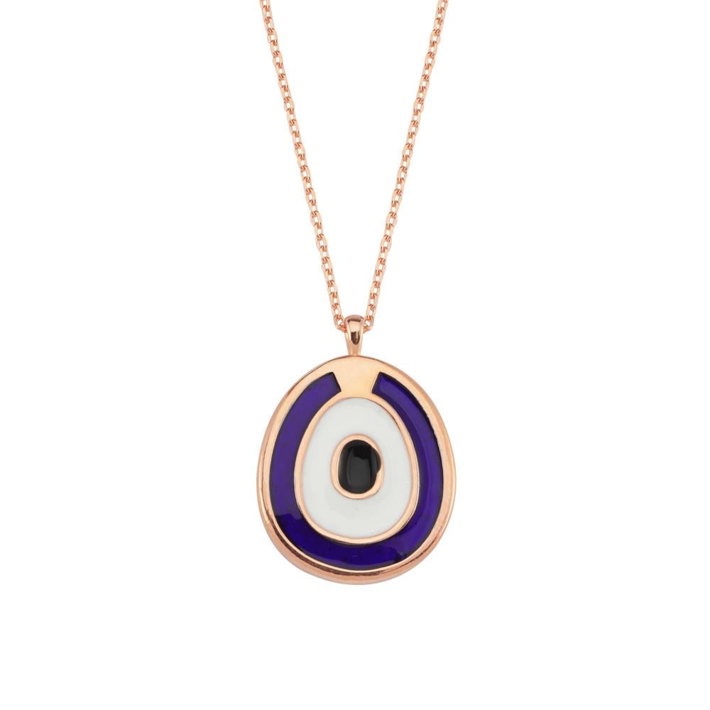Coho Objet-Coho Silver Astra Eye El Yapımı Gümüş Nazar Kolye-COHO Silver Takılar-1-roqelvaxirum.shop