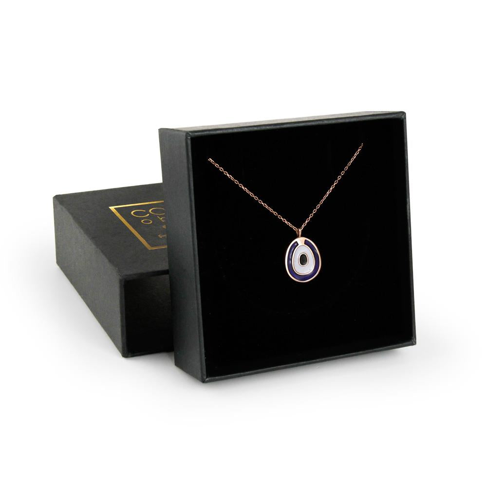 Coho Objet-Coho Silver Astra Eye El Yapımı Gümüş Nazar Kolye-COHO Silver Takılar-4-roqelvaxirum.shop