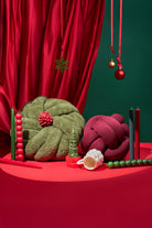 Button Green Christmas Yastık - 0