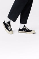 Converse-Chuck 70 Classic Low Top Black/Black/Egret-Sneakers-7-roqelvaxirum.shop