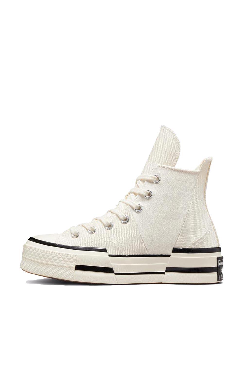 Converse-Chuck 70 Plus Hi Canvas Egret/Black-Sneakers-5-roqelvaxirum.shop