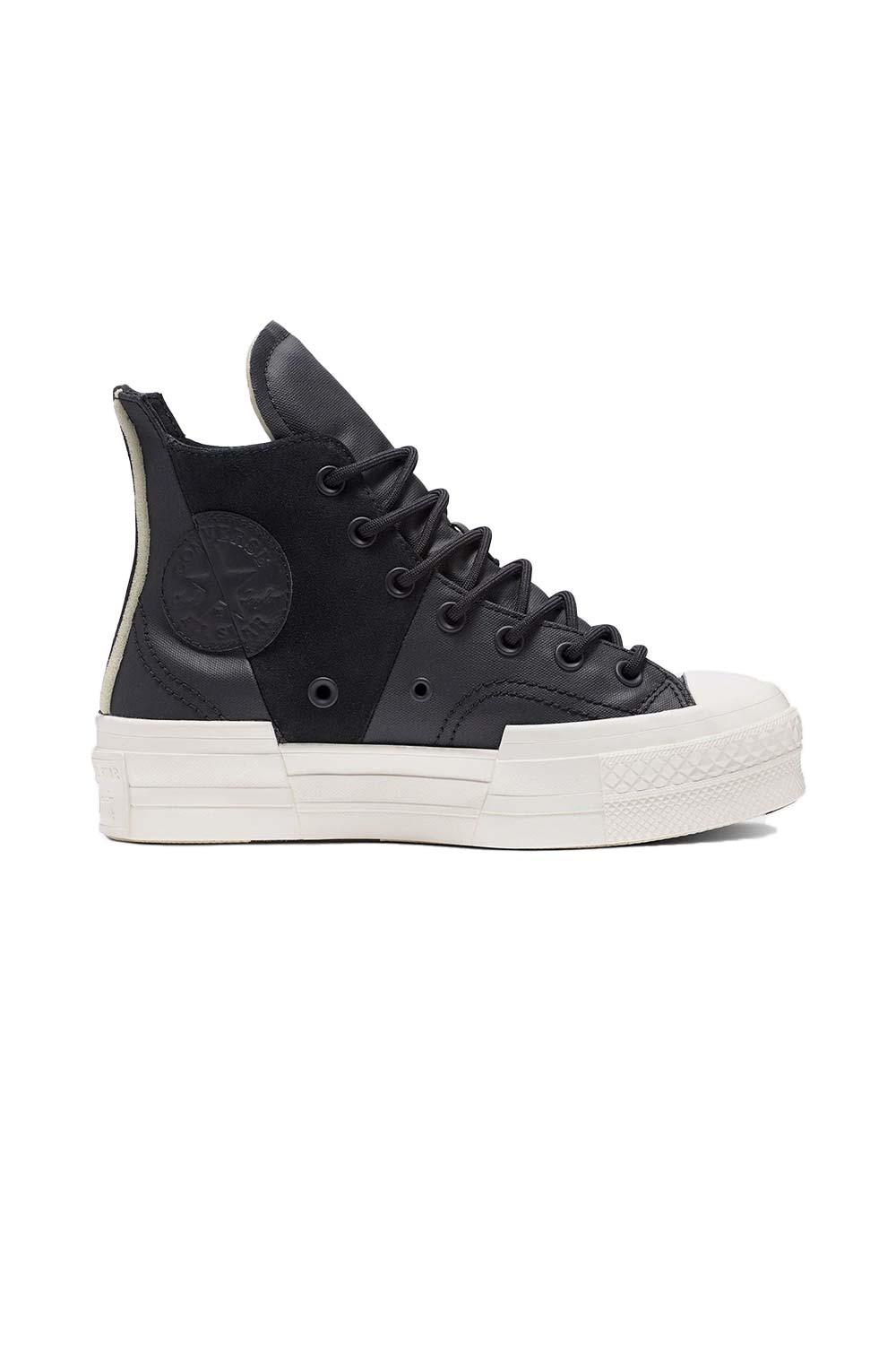 Converse-Chuck 70 Plus Mixed Material Black-Sneakers-1-roqelvaxirum.shop