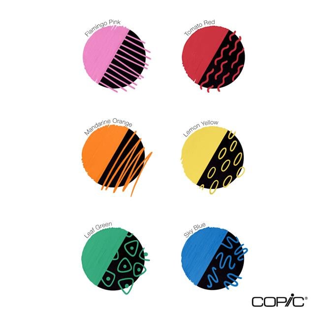 Copic-Acrea Paint Marker Set Of 6 Vivid Colours-Çizim Kalemi-5-roqelvaxirum.shop