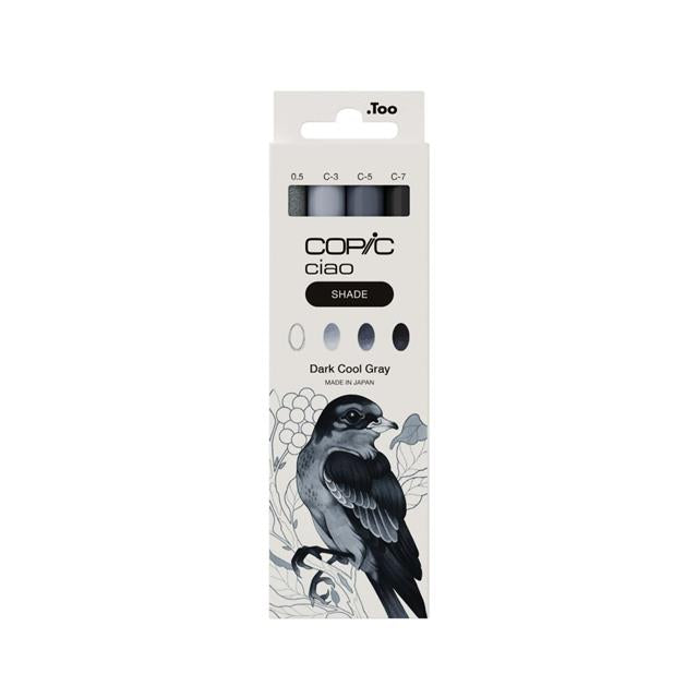 Copic-Ciao 4lü Shade Set Dark Cool Grey-Kalem Seti-1-roqelvaxirum.shop