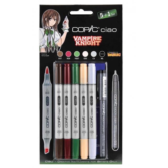 Copic-Ciao 5+1 Set Vampire Knight-Çizim Kalemi-1-roqelvaxirum.shop