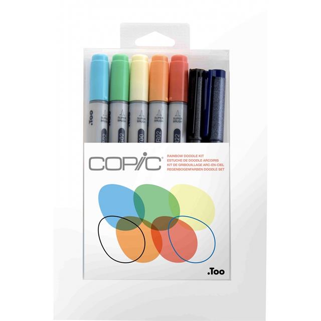 Copic-Ciao Doodle Kit Rainbow Çizim Kalemi Seti-Çizim Kalemi-1-roqelvaxirum.shop