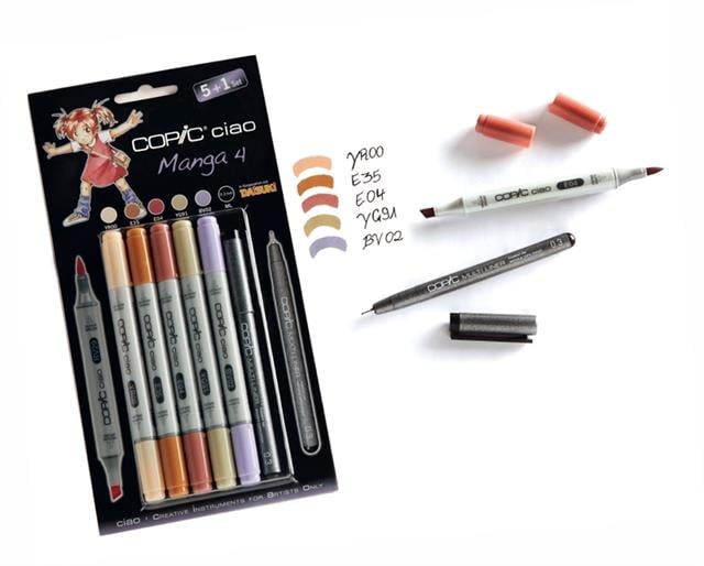 Copic-Ciao Marker Çizim Kalemi Seti 5+1 Set Manga 4-Çizim Kalemi-1-roqelvaxirum.shop