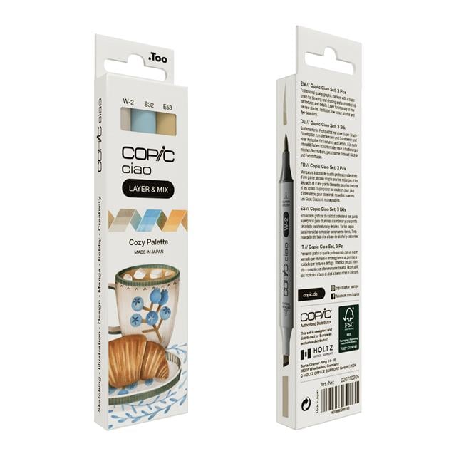 Copic-Copic Ciao 3'lü Layer & Mix Set Cozy Palette-Kalem Seti-2-roqelvaxirum.shop
