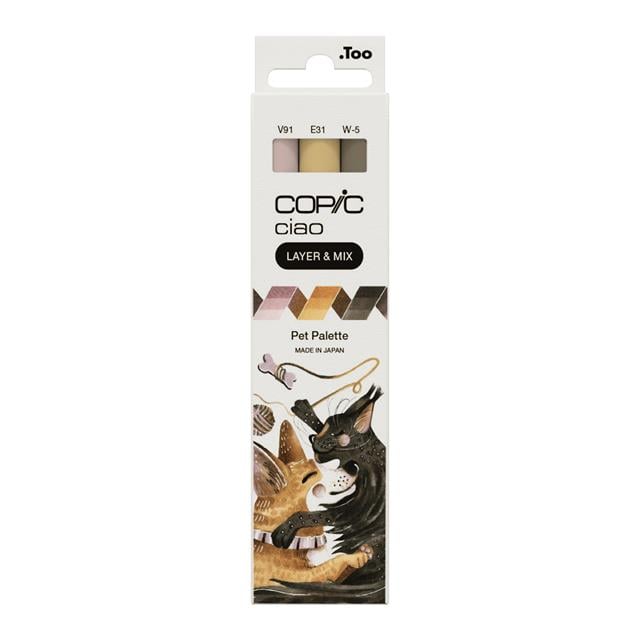 Copic-Copic Ciao 3'lü Layer & Mix Set Pet Palette-Kalem Seti-1-roqelvaxirum.shop