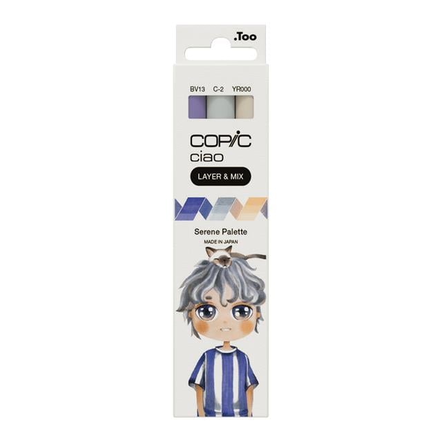 Copic-Copic Ciao 3'lü Layer & Mix Set Serene Palette-Kalem Seti-1-roqelvaxirum.shop