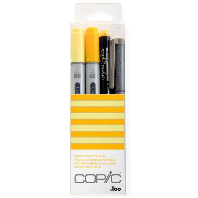 Copic-Copic Ciao Doodle Pack Yellow 4'lü Çizim Kalemi Seti-Çizim Kalemleri-1-roqelvaxirum.shop