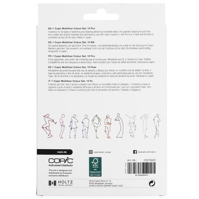Copic-Copic Multiliner Classic Color 10'lu Kalem Seti-Kalem Seti-2-roqelvaxirum.shop