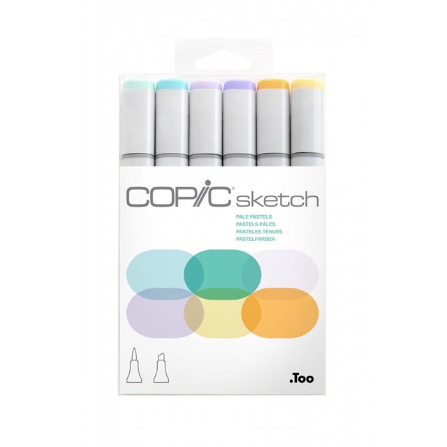 Copic-Copic Sketch 6lı Set Pale Pastels-Kalem Seti-1-roqelvaxirum.shop