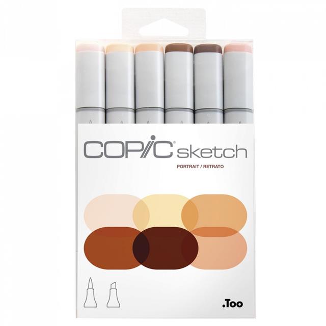 Copic-Copic Sketch 6lı Set 'Portrait' Skin Tones-Kalem Seti-1-roqelvaxirum.shop