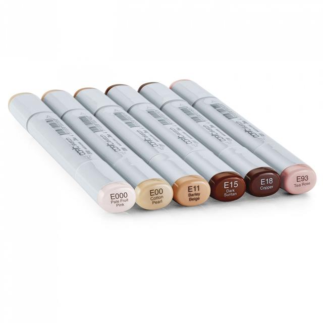 Copic-Copic Sketch 6lı Set 'Portrait' Skin Tones-Kalem Seti-2-roqelvaxirum.shop