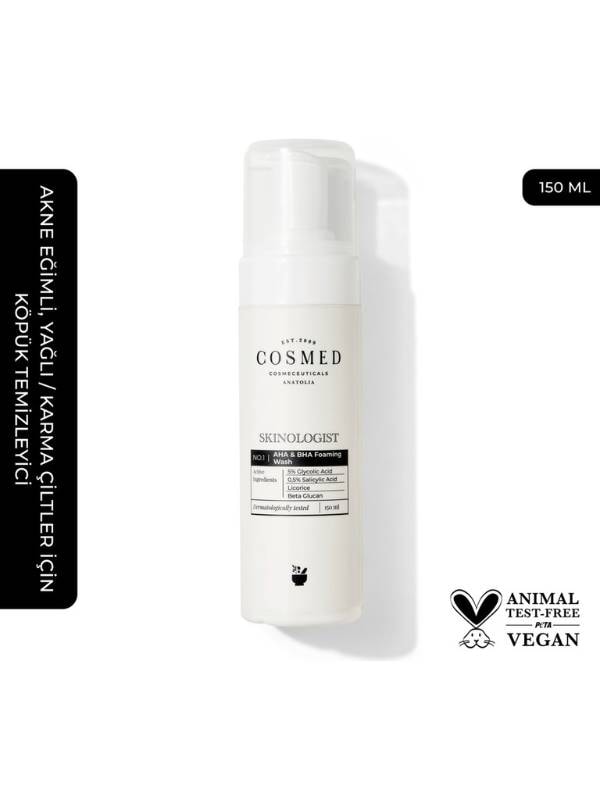 Cosmed Skinologist Aha & Bha Foaming Wash