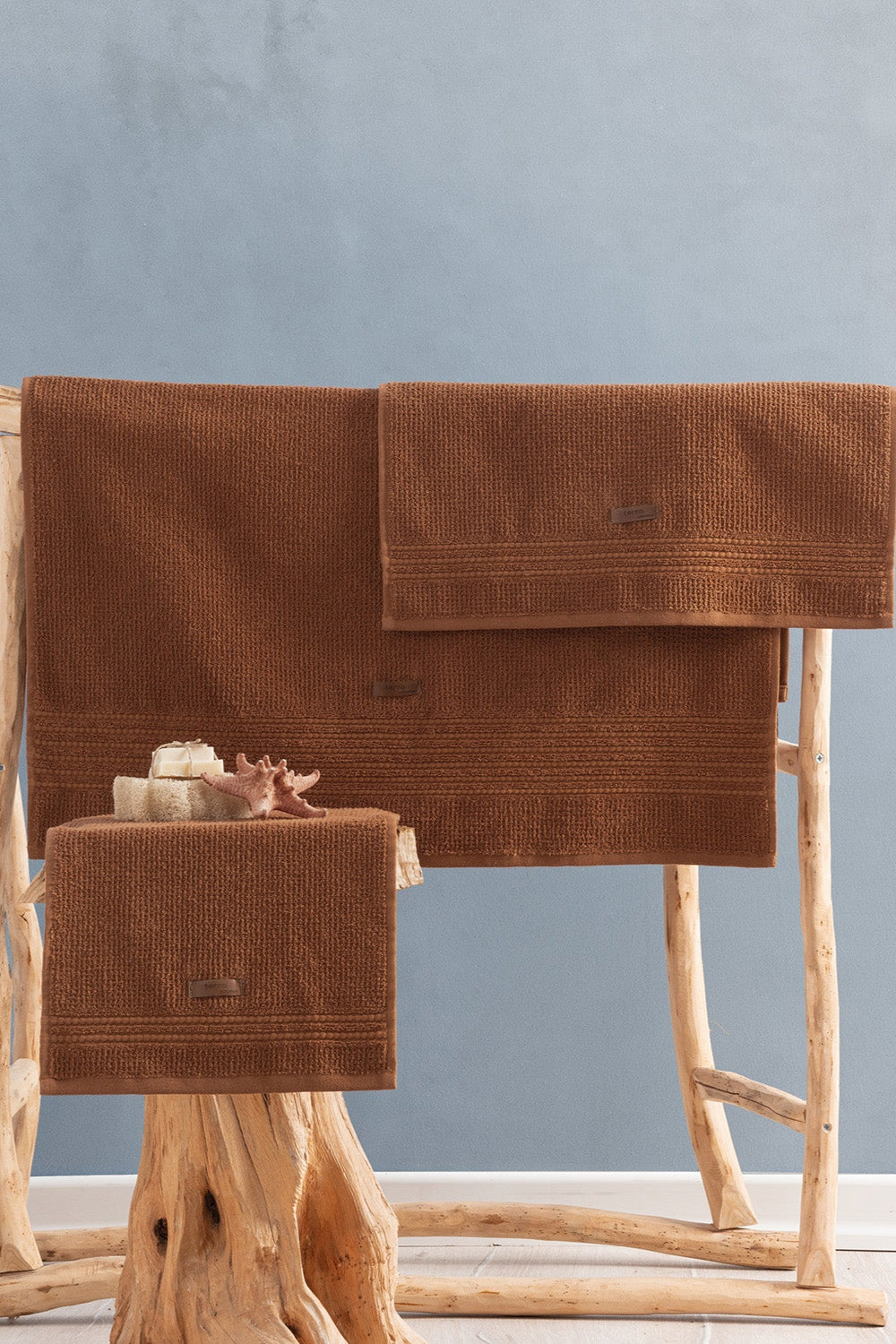 Cotton Box-%100 Pamuk Wellness Havlu Seti Terra Toprak-Havlu & Havlu Setleri-1-roqelvaxirum.shop