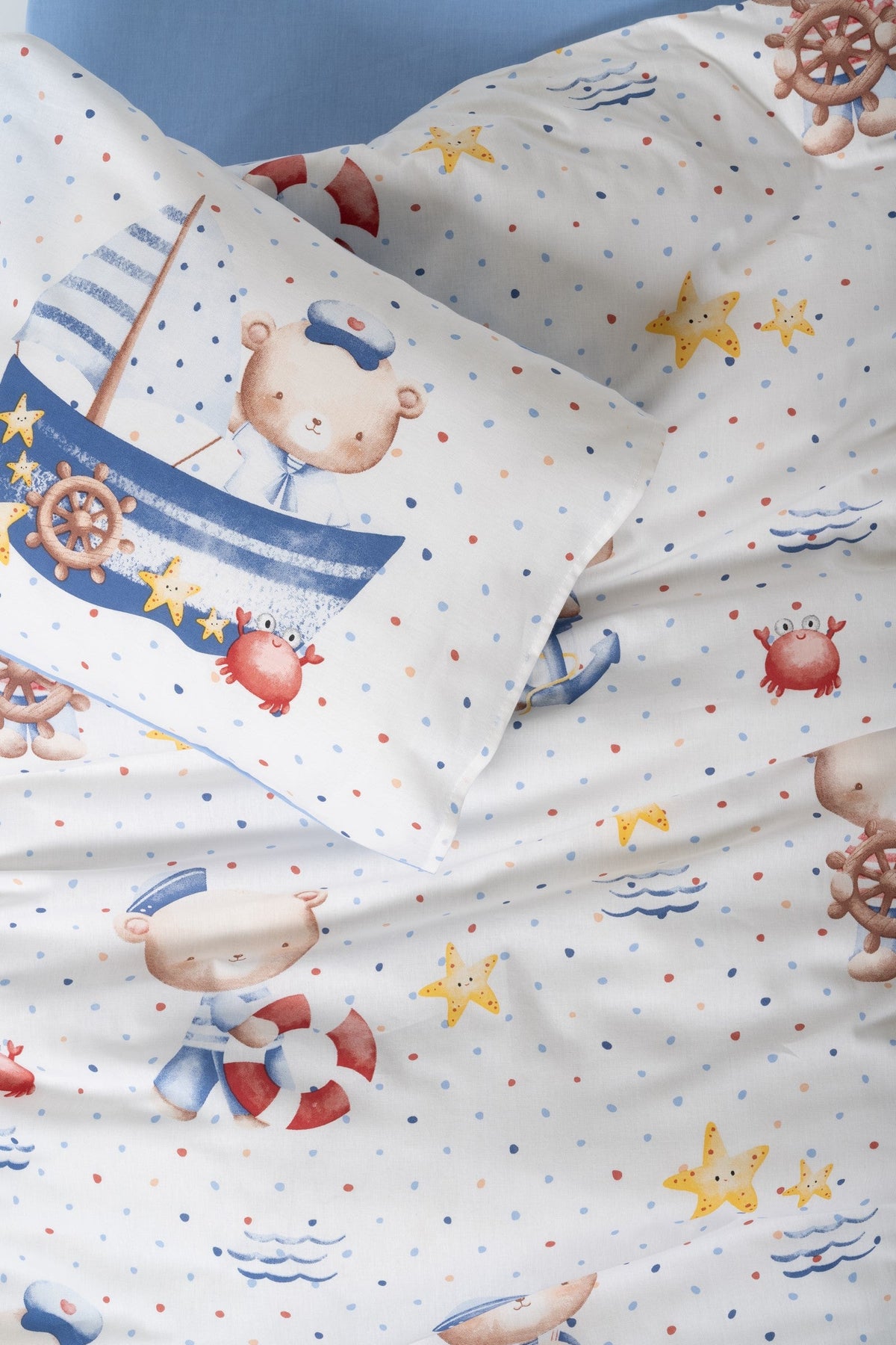Cotton Box-Cotton Box Bebek Nevresim Takımı Seaman Mavi-Bebek Nevresim Takımı-2-roqelvaxirum.shop