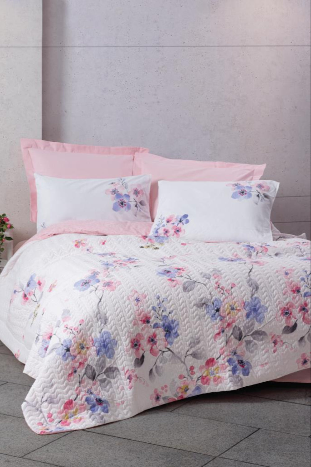 Cotton Box-Çift Kişilik Complete Set Jayda Pembe-Nevresim Takımı-1-roqelvaxirum.shop