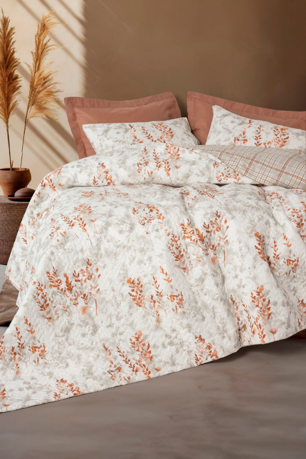 Cotton Box-Çift Kişilik Complete Set Lamina Tarçın-Nevresim Takımı-1-roqelvaxirum.shop