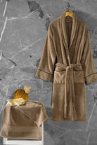 Cotton Box-Exclusive Single Bornoz Seti Bej L/XL-Bornoz Seti-1-roqelvaxirum.shop