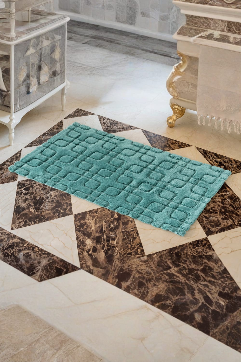 Cotton Box-Pamuklu Paspas Fila Mint 60x100-Paspas-1-roqelvaxirum.shop