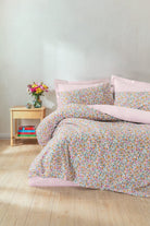 Cotton Box-Pippa Nevresim Takımı, Pembe - Tek Kişilik Lastikli Çarşaflı-Nevresim Takımı-1-roqelvaxirum.shop