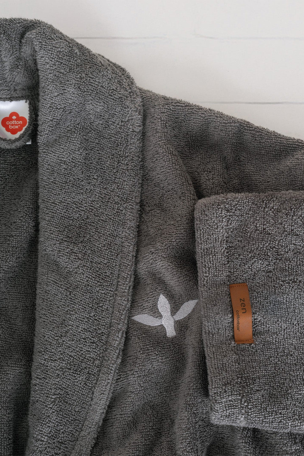 Cotton Box-Wellness Bornoz Zen Antrasit L/Xl-Bornoz-2-roqelvaxirum.shop