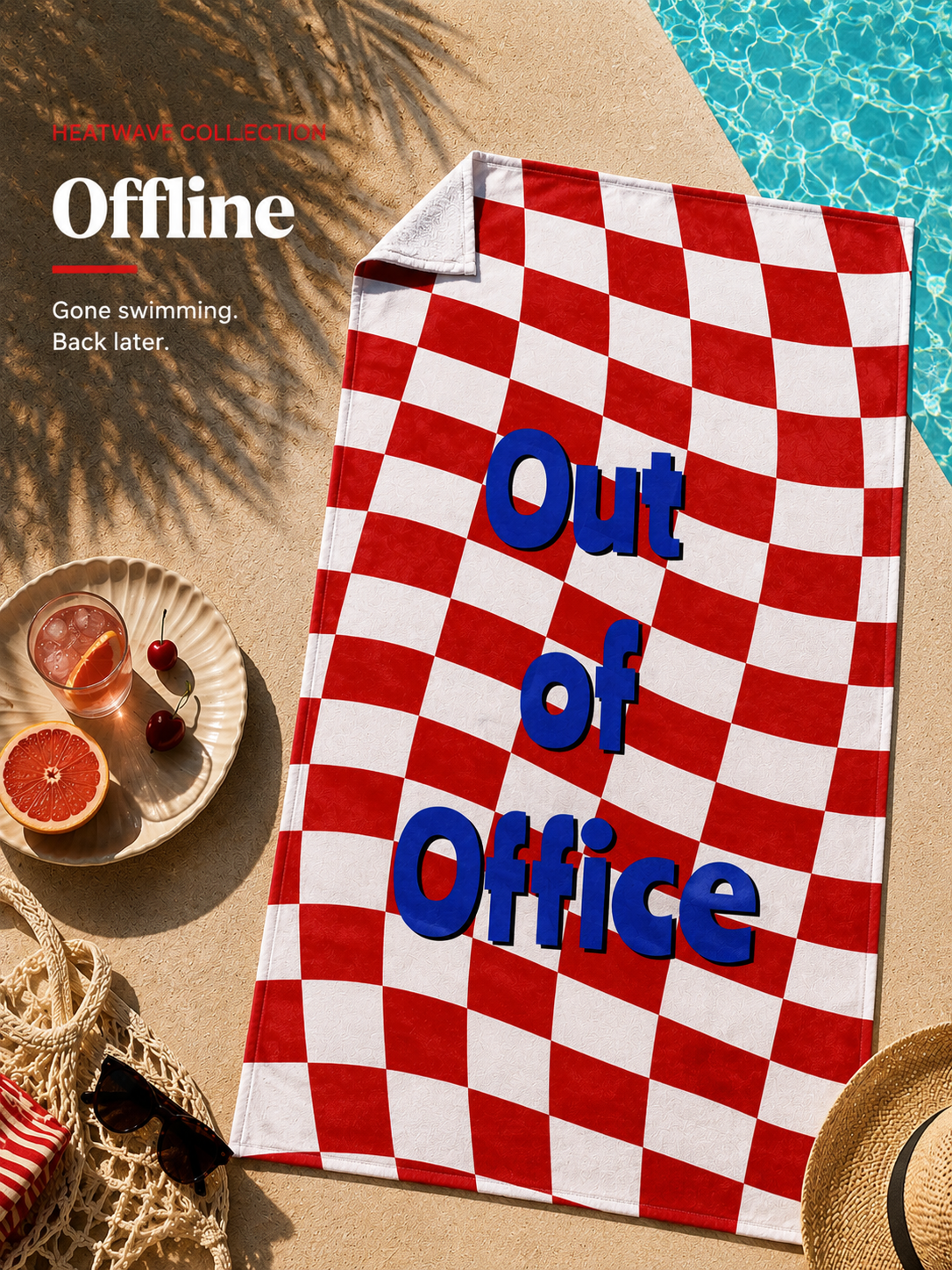  Heatwave Plaj Havlusu Offline Kırmızı