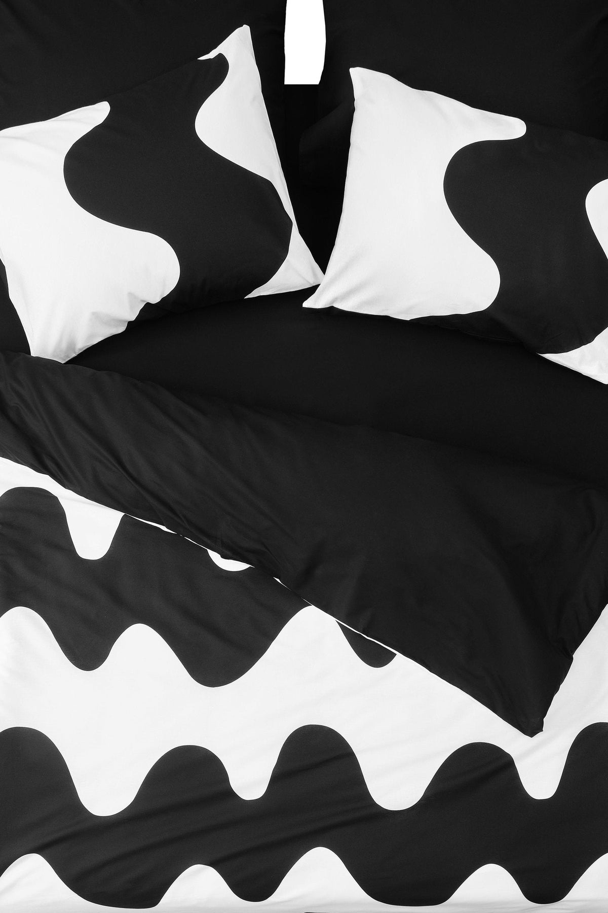 Cozy Home Mono Tek Kişilik Lastikli Çarşaflı Nevresim Takımı Flow Siyah