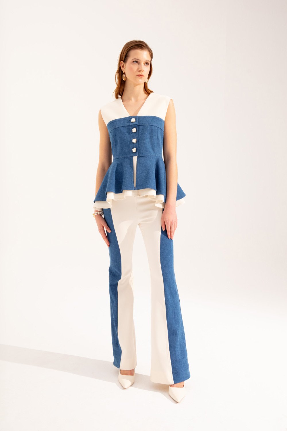 Crescent Line-Marine Yelek Bluz-Bluz-3-roqelvaxirum.shop