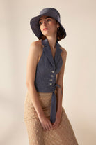 Crescent Line-Mood Bucket Şapka-Bucket Hat-3-roqelvaxirum.shop