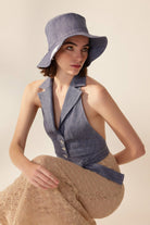 Crescent Line-Mood Bucket Şapka-Bucket Hat-6-roqelvaxirum.shop
