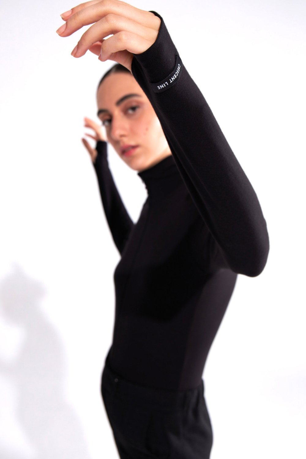Crescent Line-Shadow Bodysuit Siyah-Bodysuit-5-roqelvaxirum.shop
