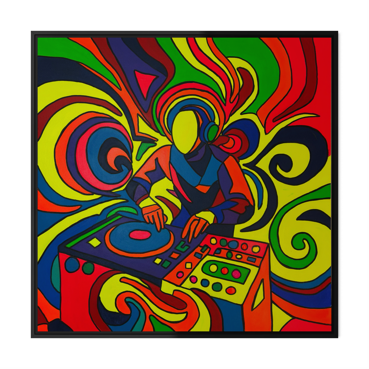 Glow N Flow Tablo | 100X100Cm
