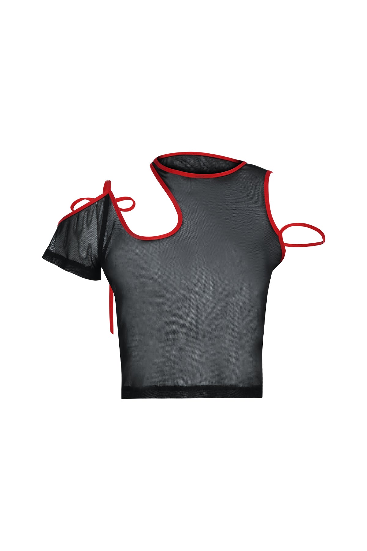 Death Is Easy-Black Tulle Top-Top-3-roqelvaxirum.shop