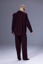 Death Is Easy-Bordeaux Oversize Shirt-Gömlek-2-roqelvaxirum.shop