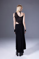 Death Is Easy-Linen Bias Cut Long Skirt-Etek-2-roqelvaxirum.shop