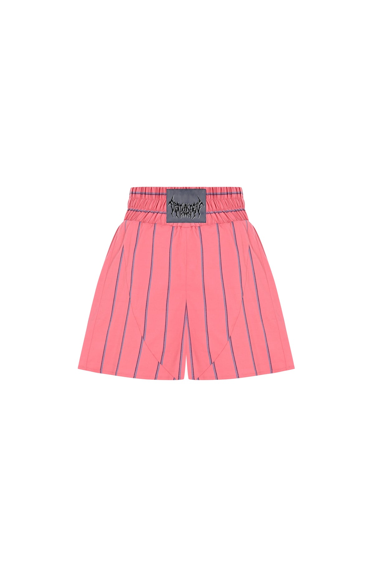 Death Is Easy-Pink Striped Boxer Shorts-Şort-1-roqelvaxirum.shop