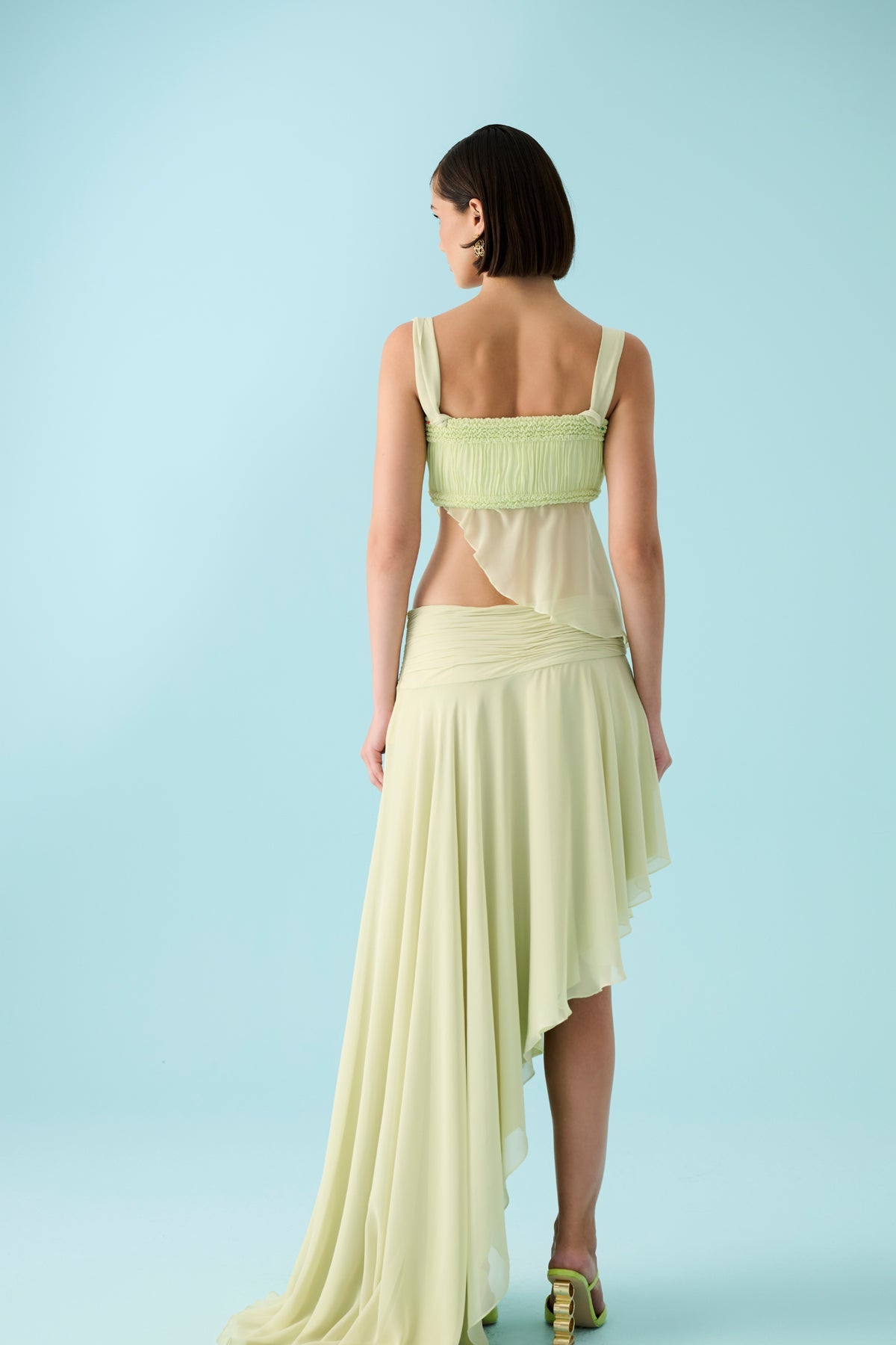 Declara-Chloranthus Floral Skirt-3-roqelvaxirum.shop